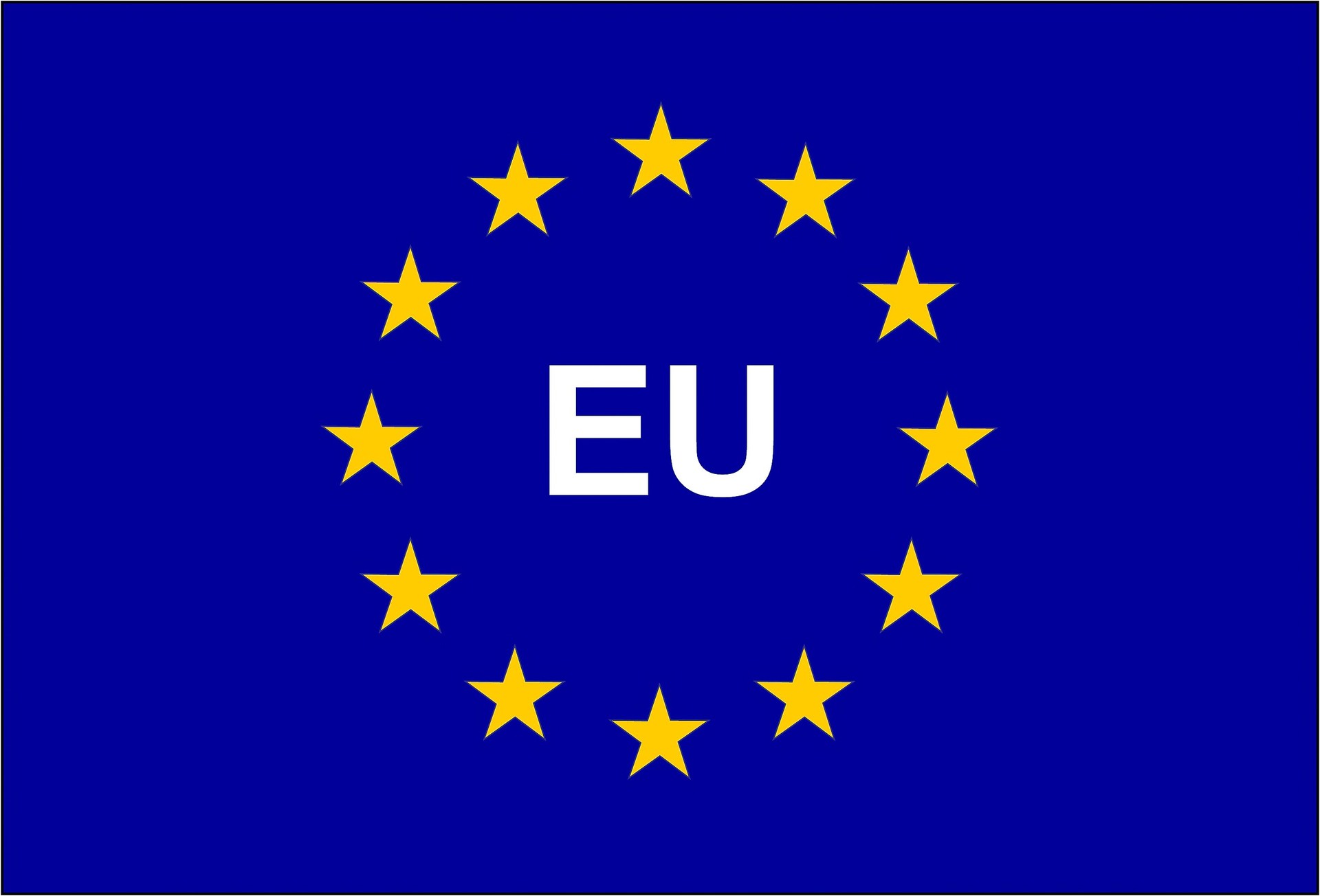 UE Unión Europea bandera y símbolo